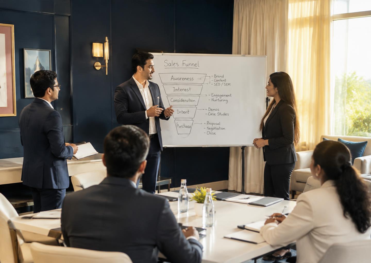 Sales Monk training session with real estate sales professionals